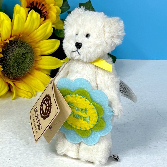 Genuine Boyd's Bears Best Mom Mothers Day Bear 5" Plush Stuffed Animal Toy - Picture 3 of 6